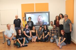 Encuentro estudiantes de la ESAD de Extremadura con Itziar Pascual