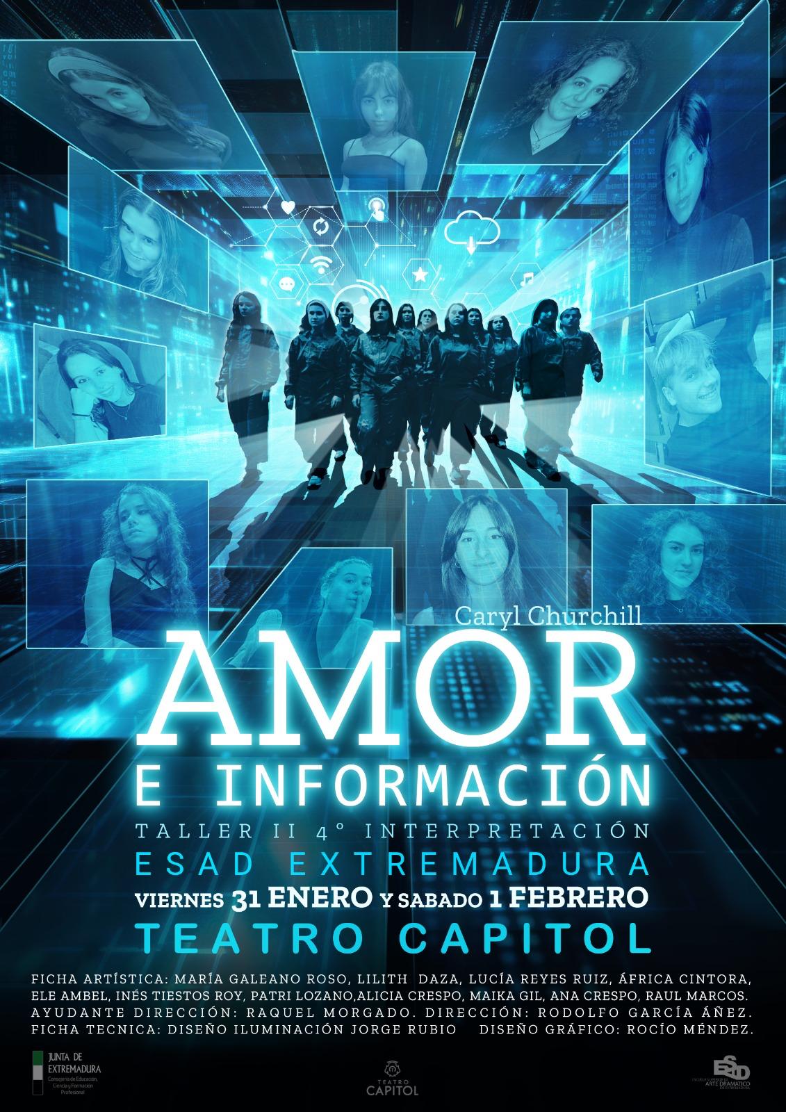 Amor e información, montaje de 4º de Interpretación de la ESAD en el Teatro Capitol