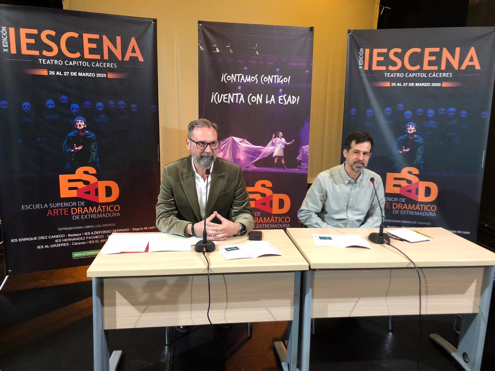 Presentación del X Festival IESCENA organizado por la ESAD Extremadura