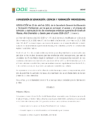 RESOLUCIÓN de 20 de abril de 2026